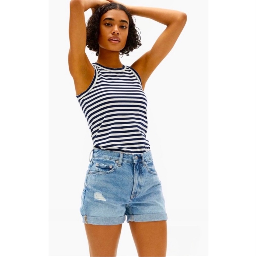 Everlane The Denim Cuffed Shorts